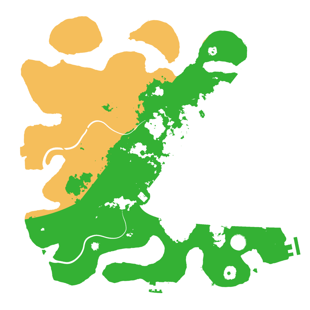 Biome Rust Map: Procedural Map, Size: 3500, Seed: 832442213