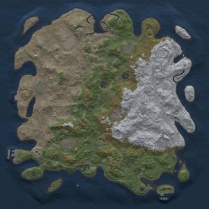 Thumbnail Rust Map: Procedural Map, Size: 4500, Seed: 2046210059, 19 Monuments