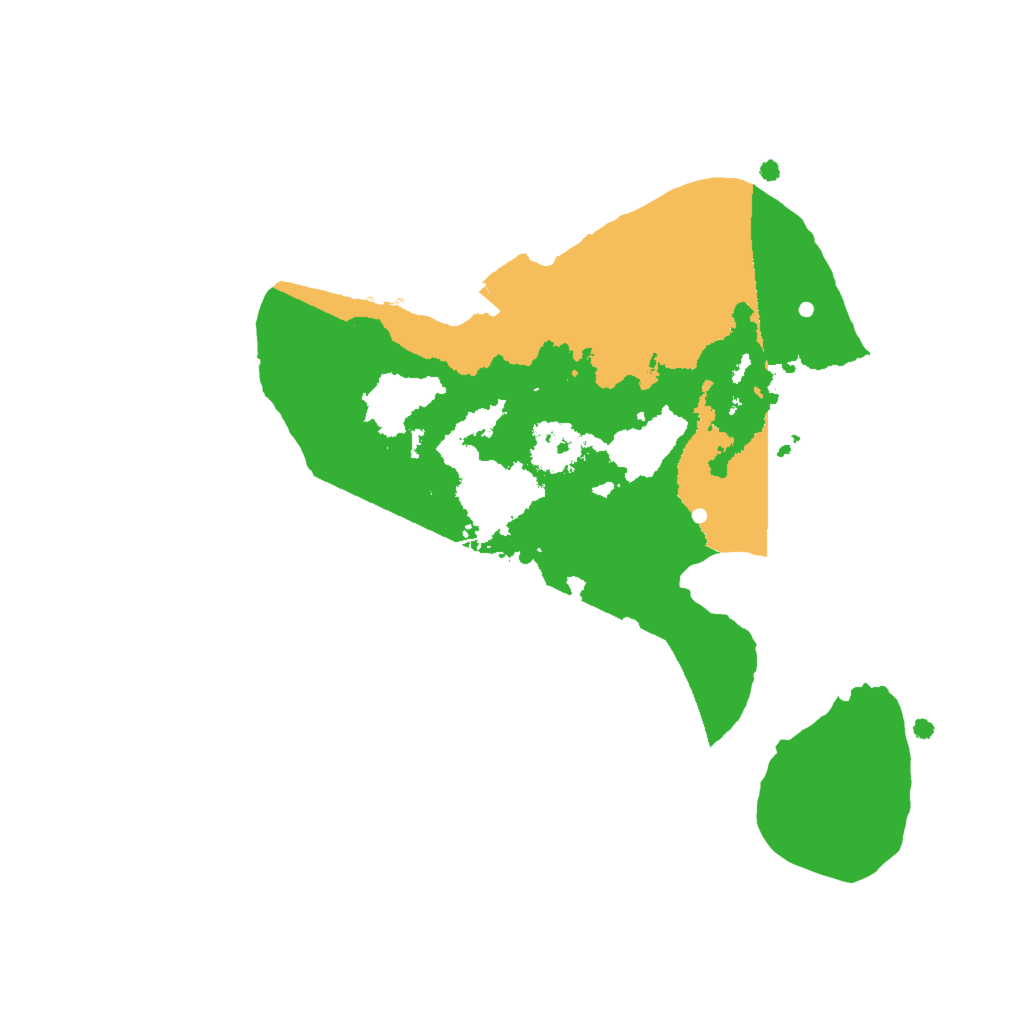 Biome Rust Map: Procedural Map, Size: 2000, Seed: 7431