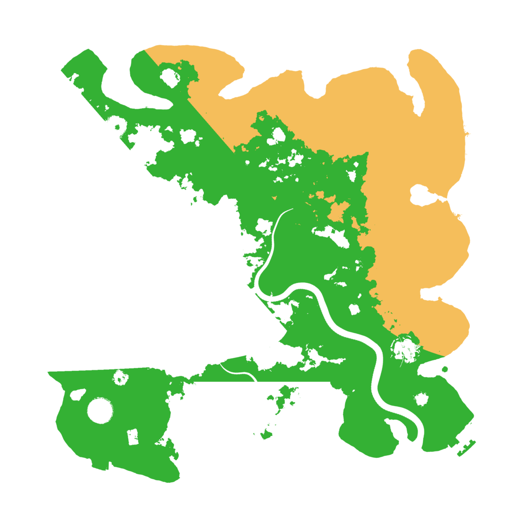 Biome Rust Map: Procedural Map, Size: 3500, Seed: 1007621899