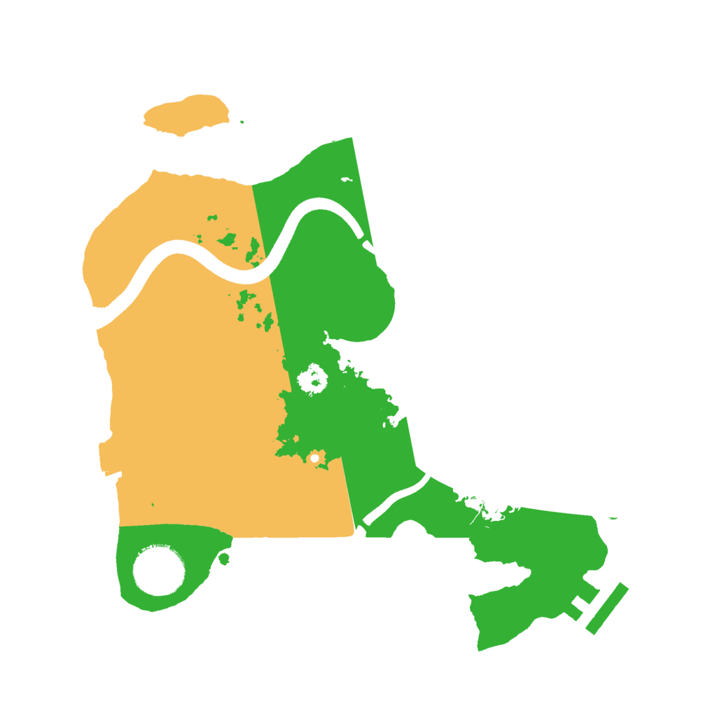 Biome Rust Map: Procedural Map, Size: 2500, Seed: 1679761144