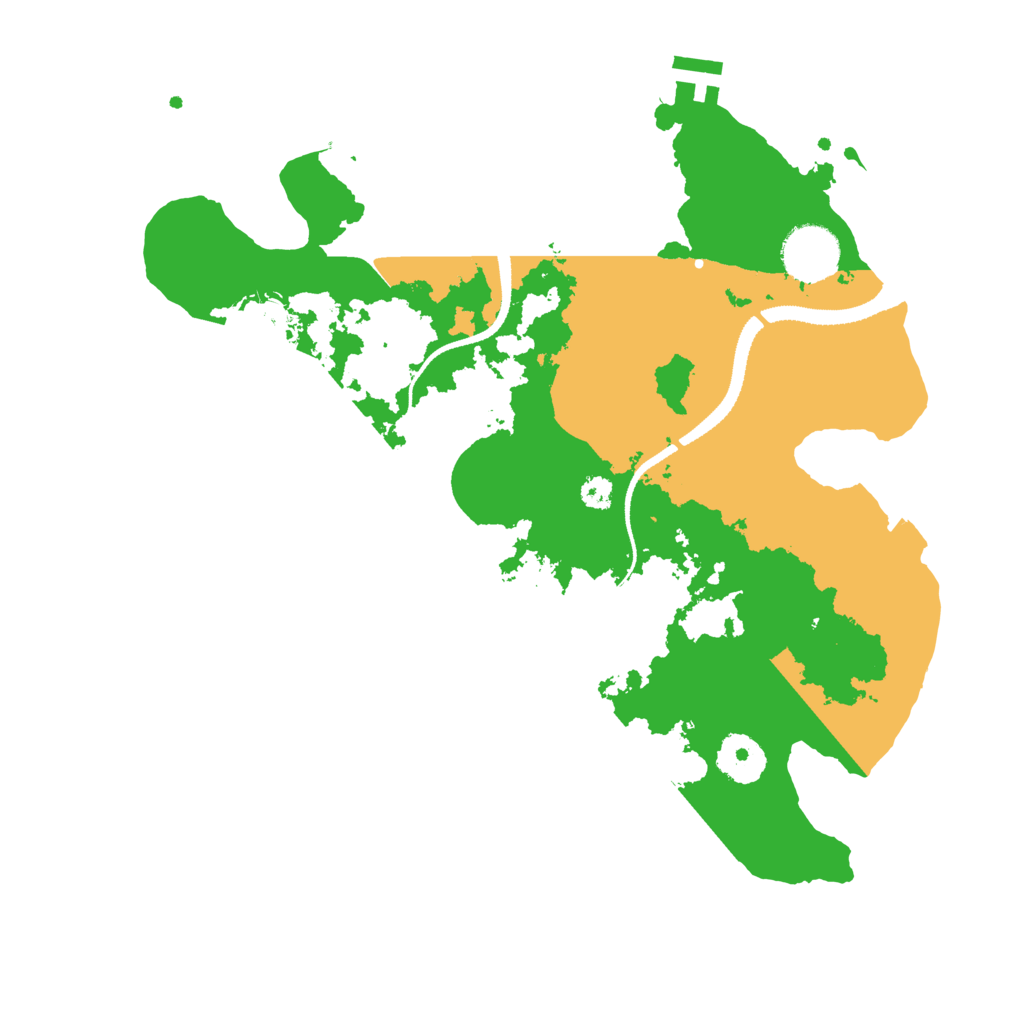 Biome Rust Map: Procedural Map, Size: 3200, Seed: 81892