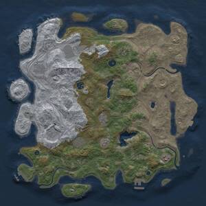 Thumbnail Rust Map: Procedural Map, Size: 4250, Seed: 811060781, 16 Monuments