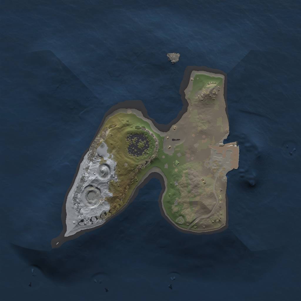 Rust Map: Procedural Map, Size: 1300, Seed: 62672345, 3 Monuments