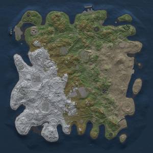 Thumbnail Rust Map: Procedural Map, Size: 4250, Seed: 1316455124, 18 Monuments