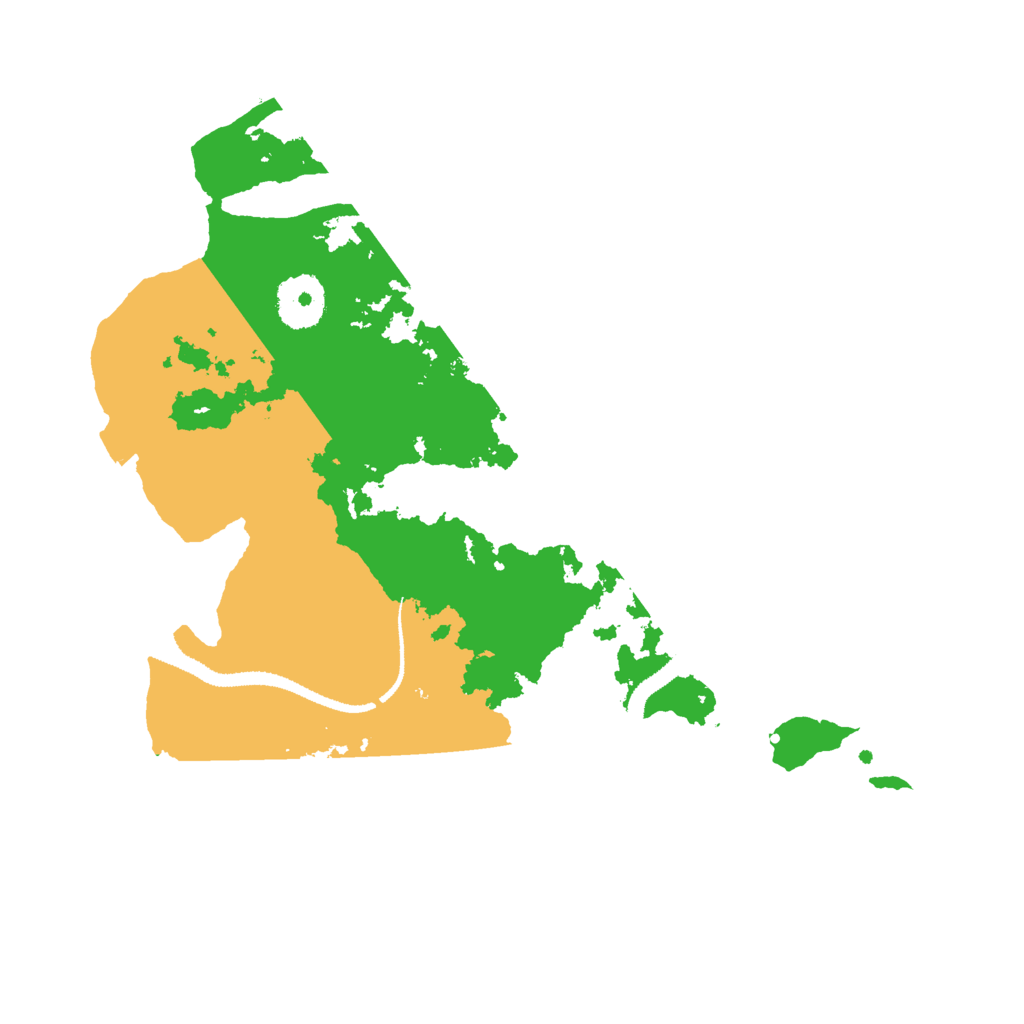 Biome Rust Map: Procedural Map, Size: 3000, Seed: 20970