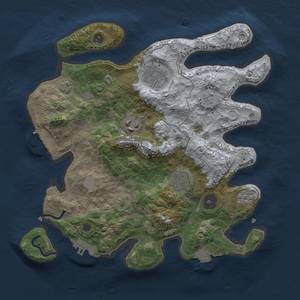 Thumbnail Rust Map: Procedural Map, Size: 3000, Seed: 20970, 12 Monuments