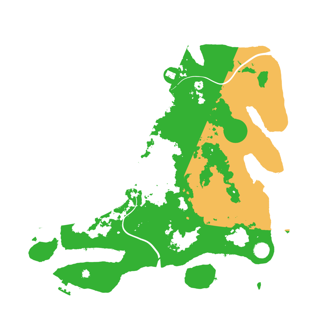 Biome Rust Map: Procedural Map, Size: 3500, Seed: 558261112