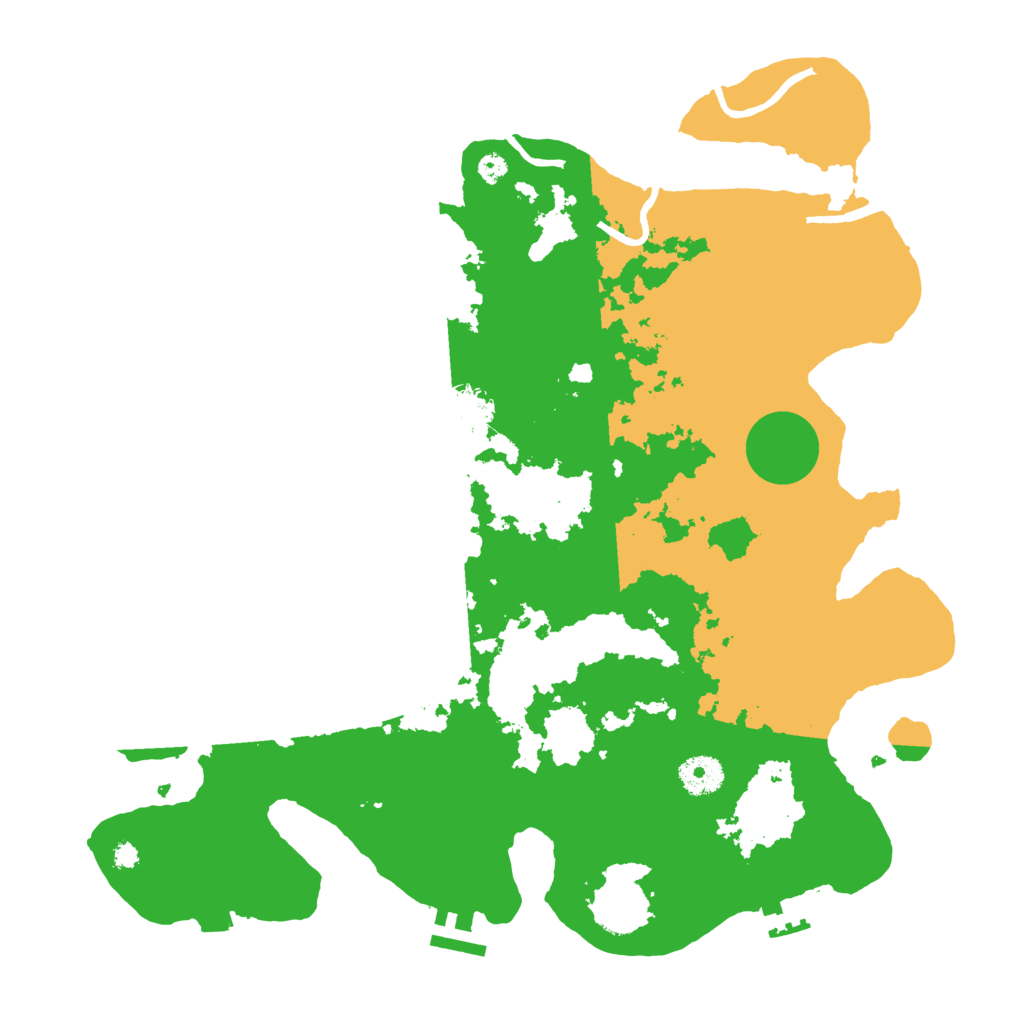 Biome Rust Map: Procedural Map, Size: 3700, Seed: 464560