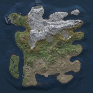 Thumbnail Rust Map: Procedural Map, Size: 3000, Seed: 1017822626, 14 Monuments