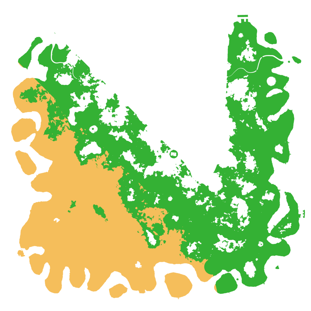 Biome Rust Map: Procedural Map, Size: 6000, Seed: 1805828418