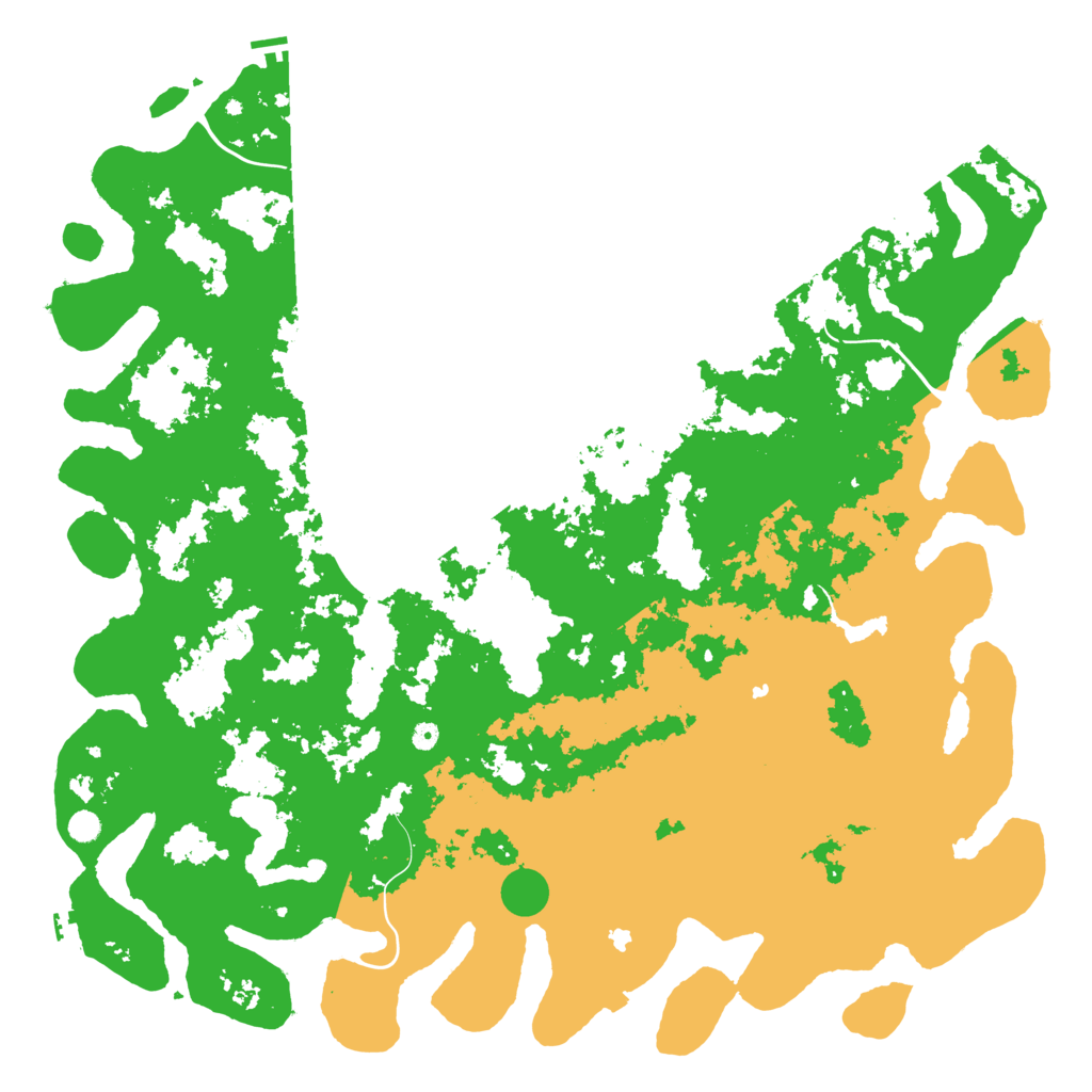 Biome Rust Map: Procedural Map, Size: 6000, Seed: 1777777777