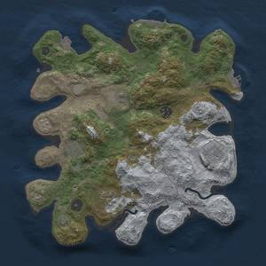 Thumbnail Rust Map: Procedural Map, Size: 3300, Seed: 32254566, 14 Monuments
