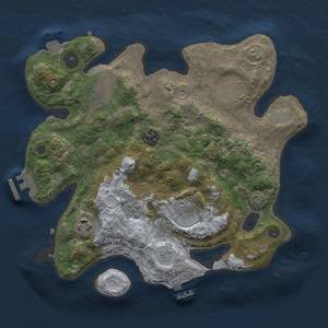 Thumbnail Rust Map: Procedural Map, Size: 3000, Seed: 2124291313, 14 Monuments