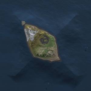 Thumbnail Rust Map: Procedural Map, Size: 1000, Seed: 1943860654, 3 Monuments