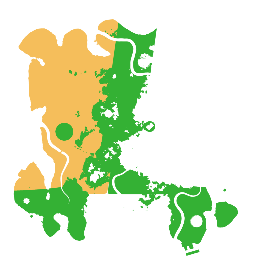 Biome Rust Map: Procedural Map, Size: 3850, Seed: 1136951