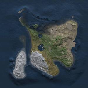 Thumbnail Rust Map: Procedural Map, Size: 2000, Seed: 1001552756, 4 Monuments