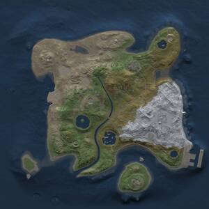 Thumbnail Rust Map: Procedural Map, Size: 2300, Seed: 1113, 6 Monuments