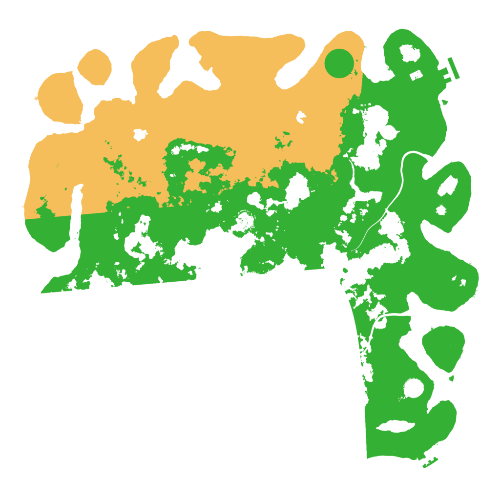 Biome Rust Map: Procedural Map, Size: 4500, Seed: 358358221