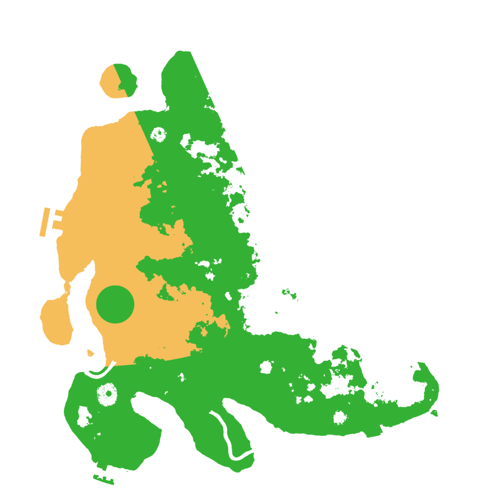 Biome Rust Map: Procedural Map, Size: 3500, Seed: 1998162513