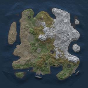 Thumbnail Rust Map: Procedural Map, Size: 3000, Seed: 365637923, 13 Monuments