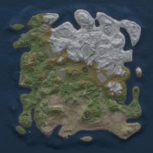 Thumbnail Rust Map: Procedural Map, Size: 4000, Seed: 4071955, 18 Monuments