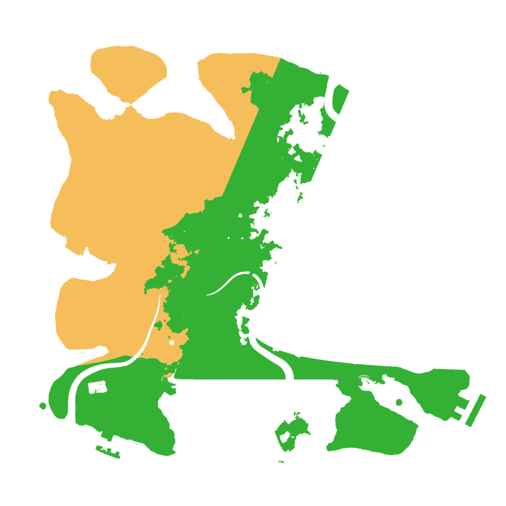 Biome Rust Map: Procedural Map, Size: 3000, Seed: 3579