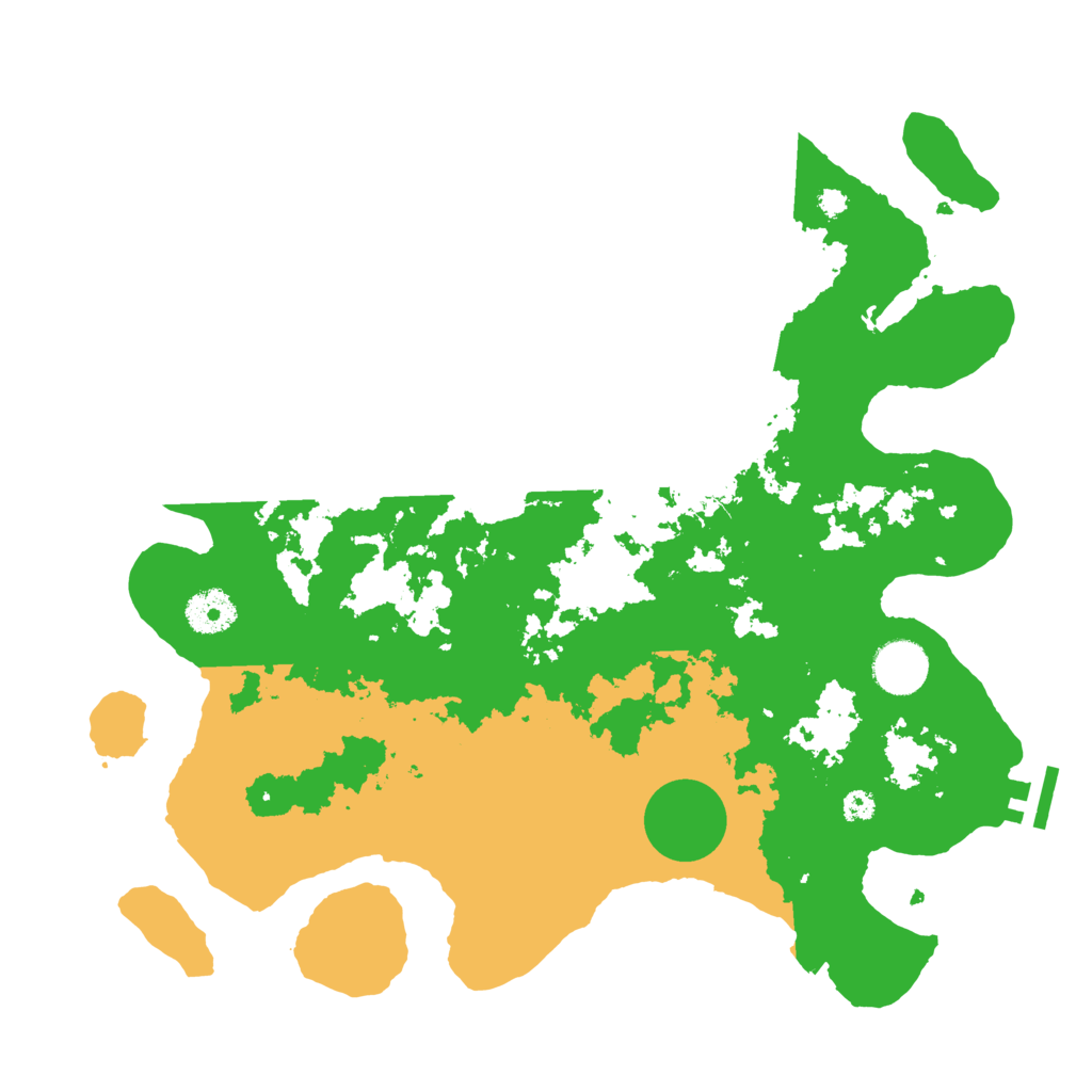 Biome Rust Map: Procedural Map, Size: 3500, Seed: 447045103