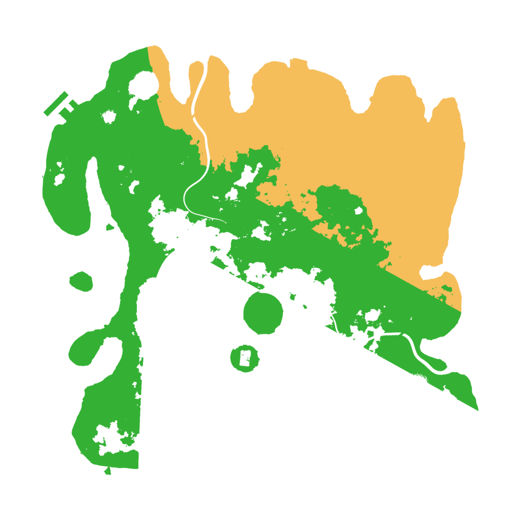 Biome Rust Map: Procedural Map, Size: 3500, Seed: 373307521