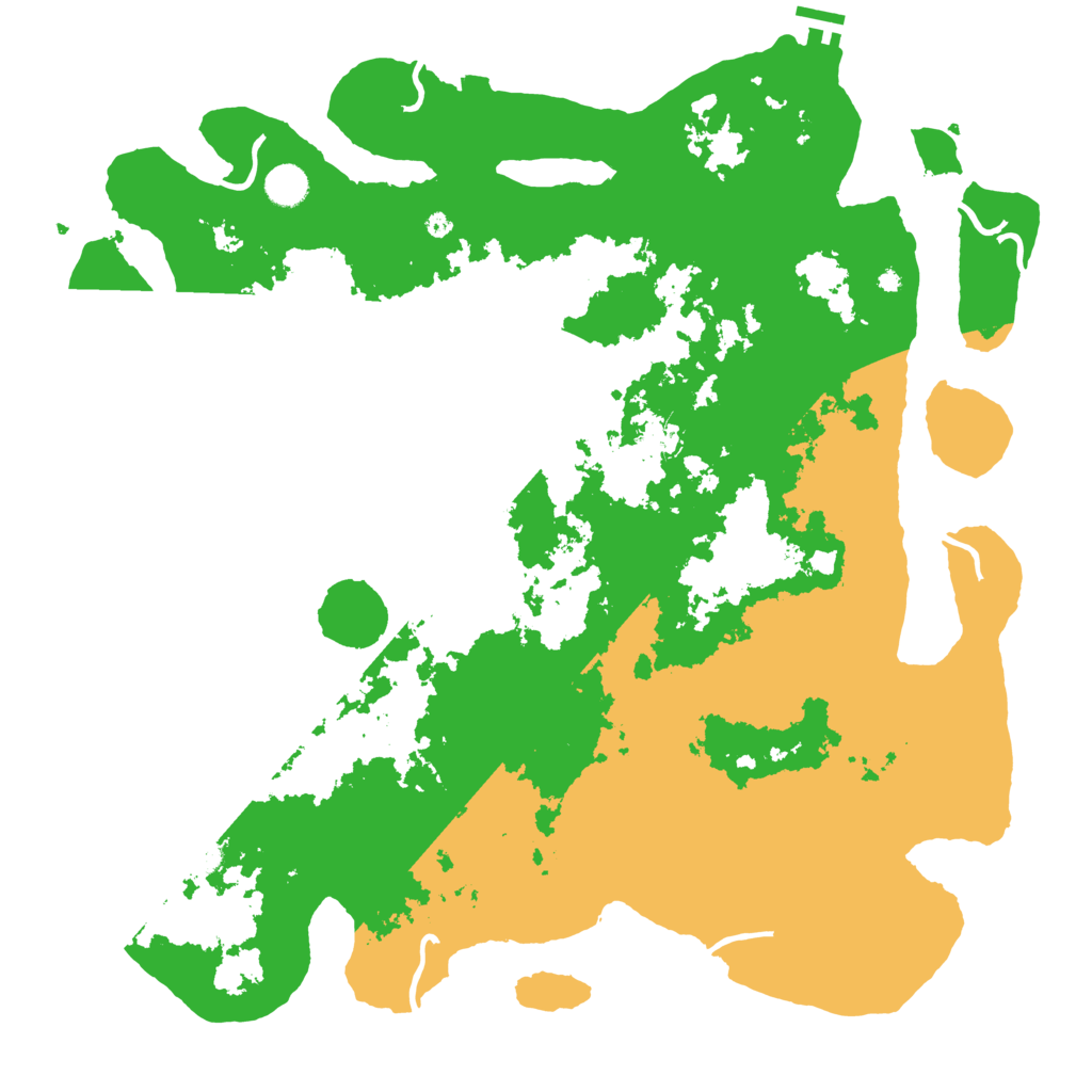 Biome Rust Map: Procedural Map, Size: 4500, Seed: 1843823241