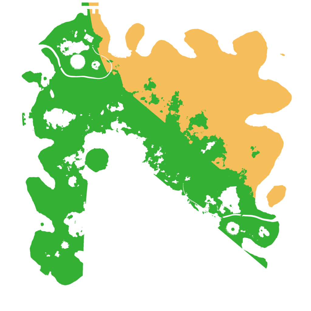 Biome Rust Map: Procedural Map, Size: 3700, Seed: 1613979707