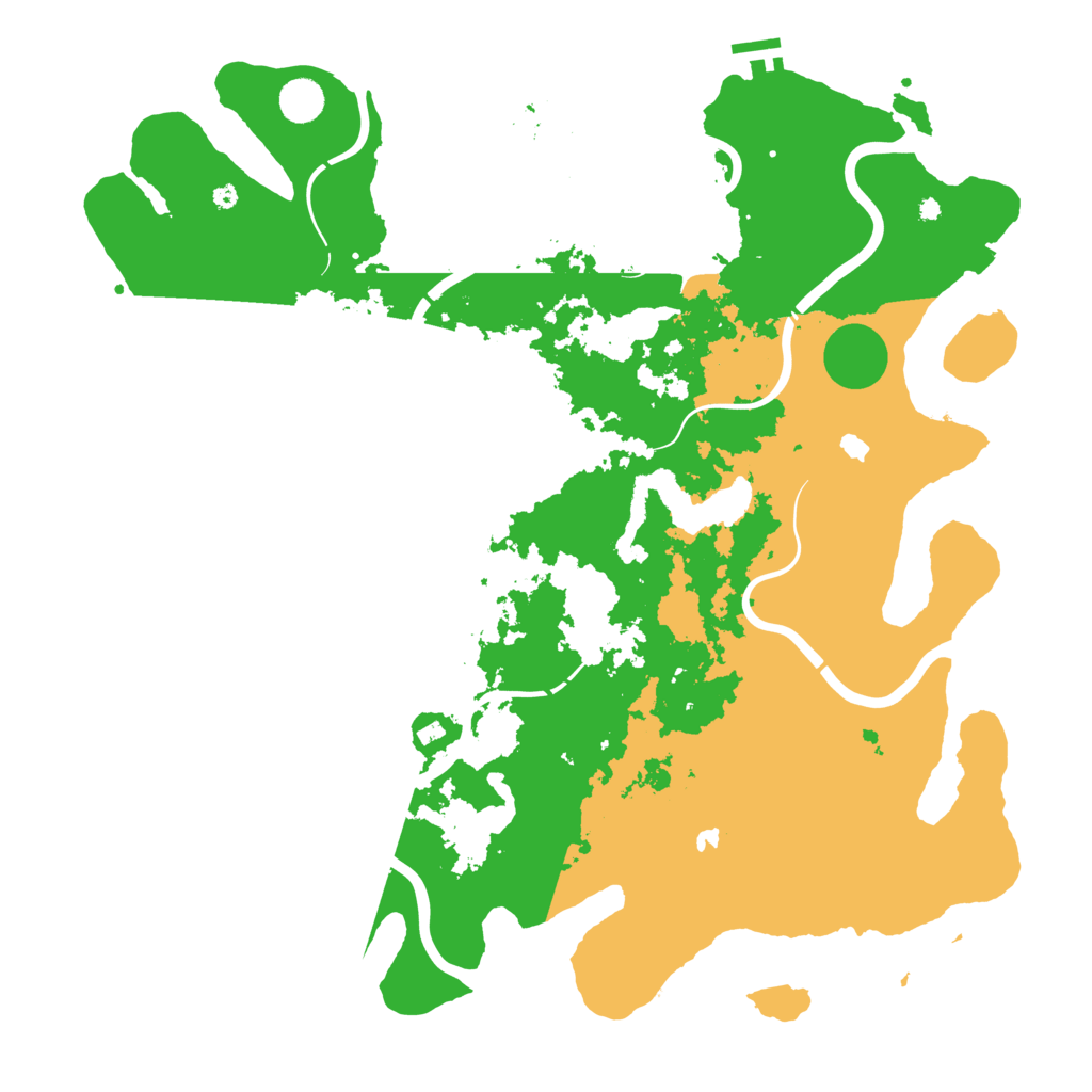 Biome Rust Map: Procedural Map, Size: 4500, Seed: 589531