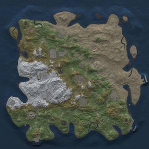 Thumbnail Rust Map: Procedural Map, Size: 4250, Seed: 1050553076, 19 Monuments