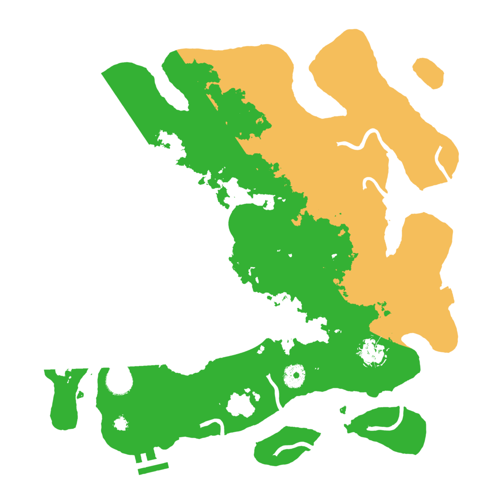 Biome Rust Map: Procedural Map, Size: 3300, Seed: 961978736