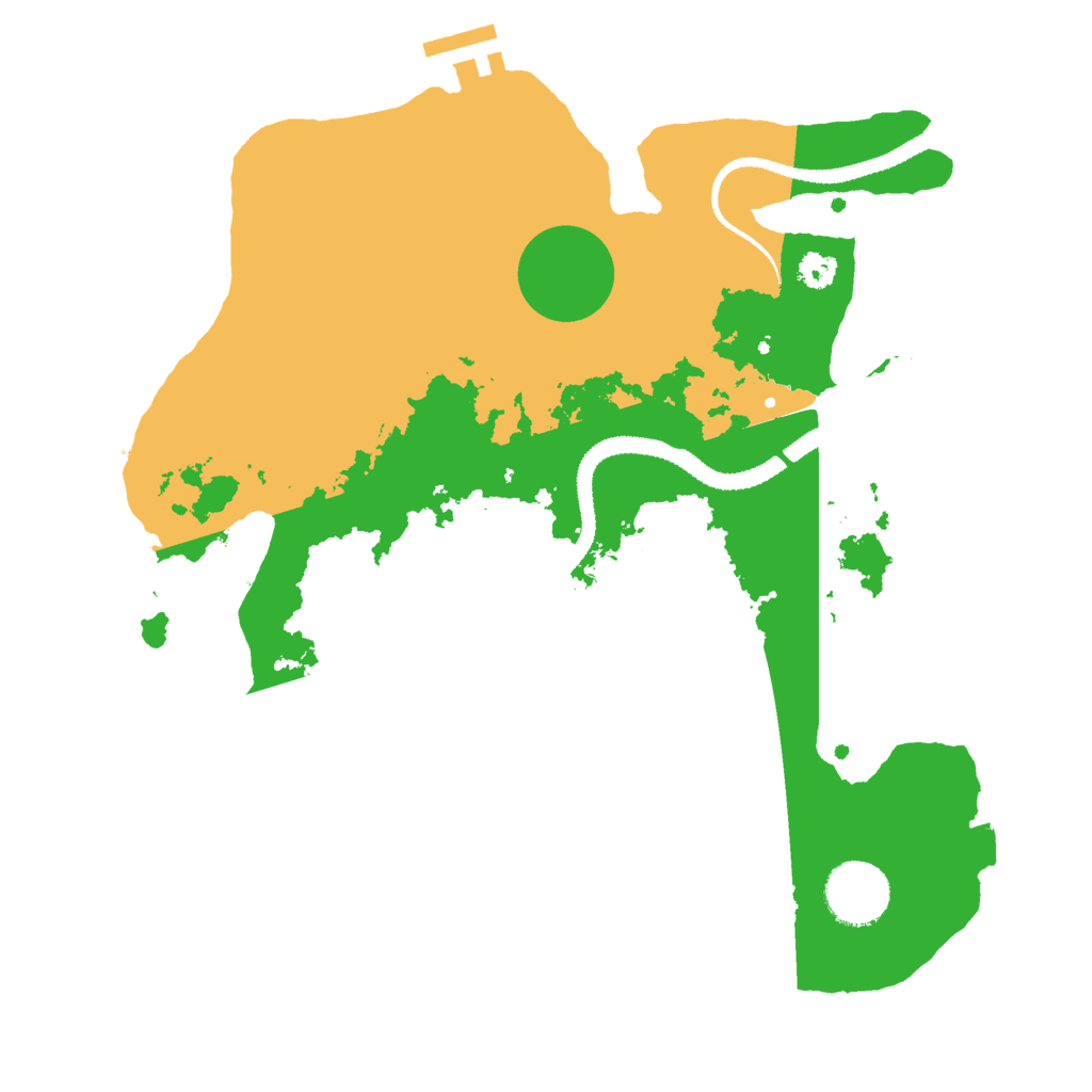 Biome Rust Map: Procedural Map, Size: 3000, Seed: 10420