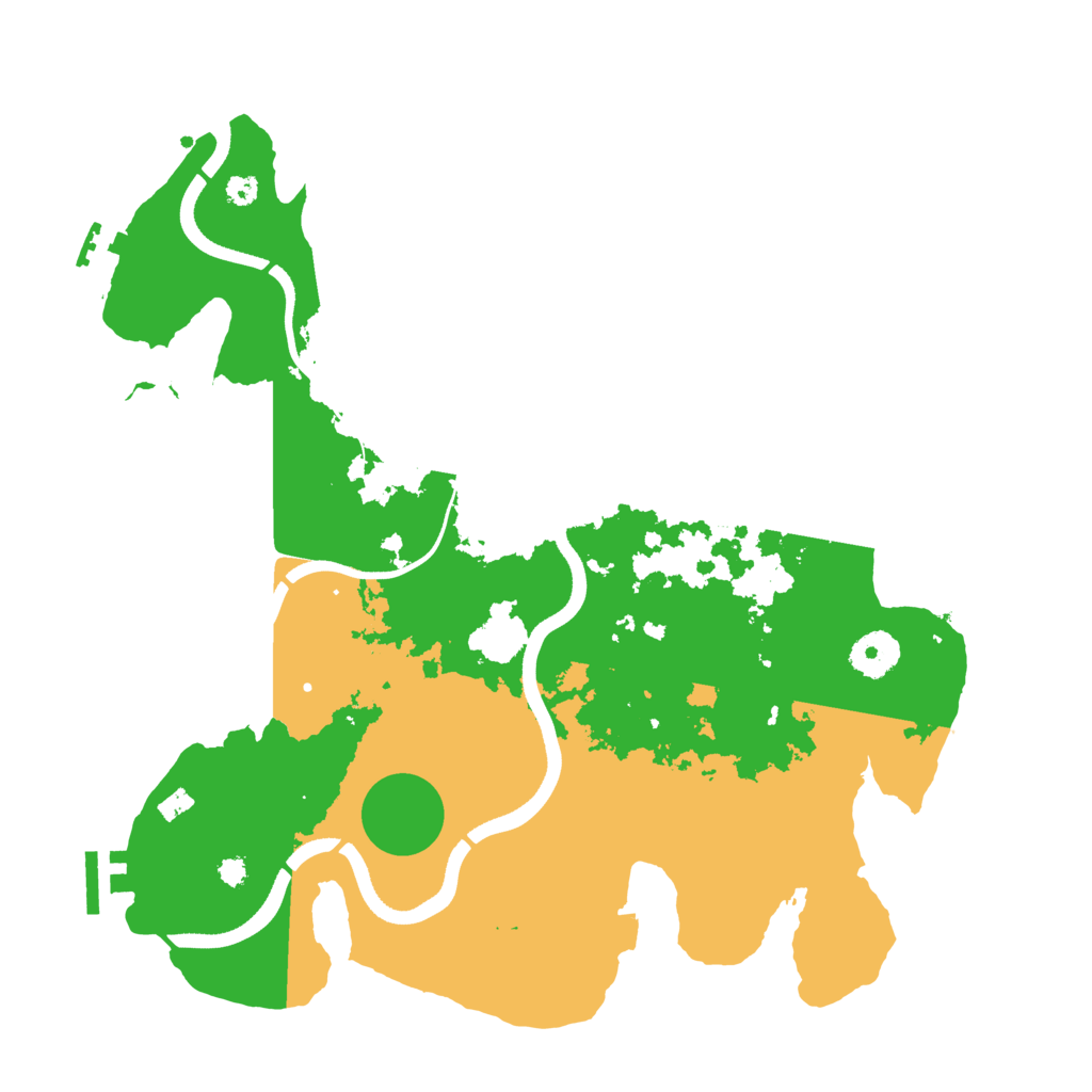 Biome Rust Map: Procedural Map, Size: 3500, Seed: 936533777