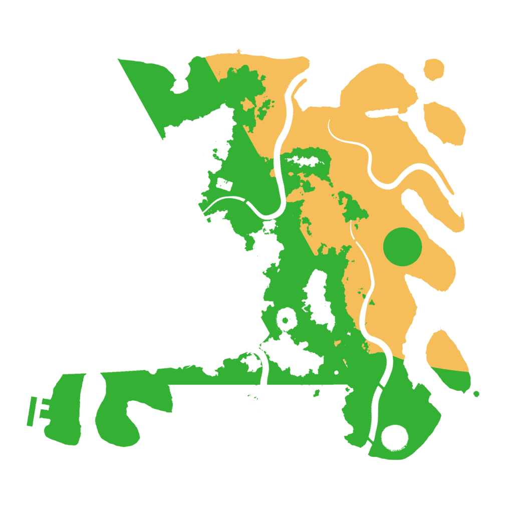 Biome Rust Map: Procedural Map, Size: 3500, Seed: 328193426
