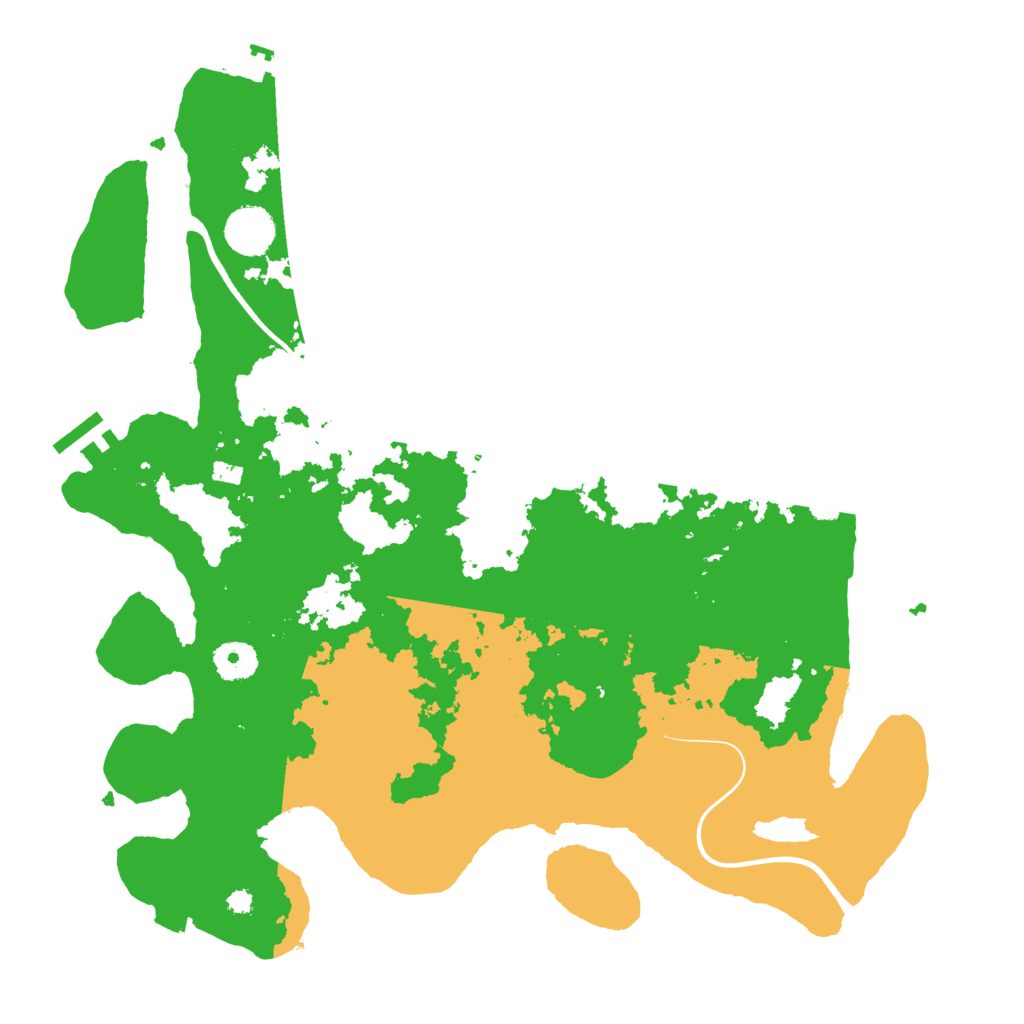 Biome Rust Map: Procedural Map, Size: 3700, Seed: 11219161