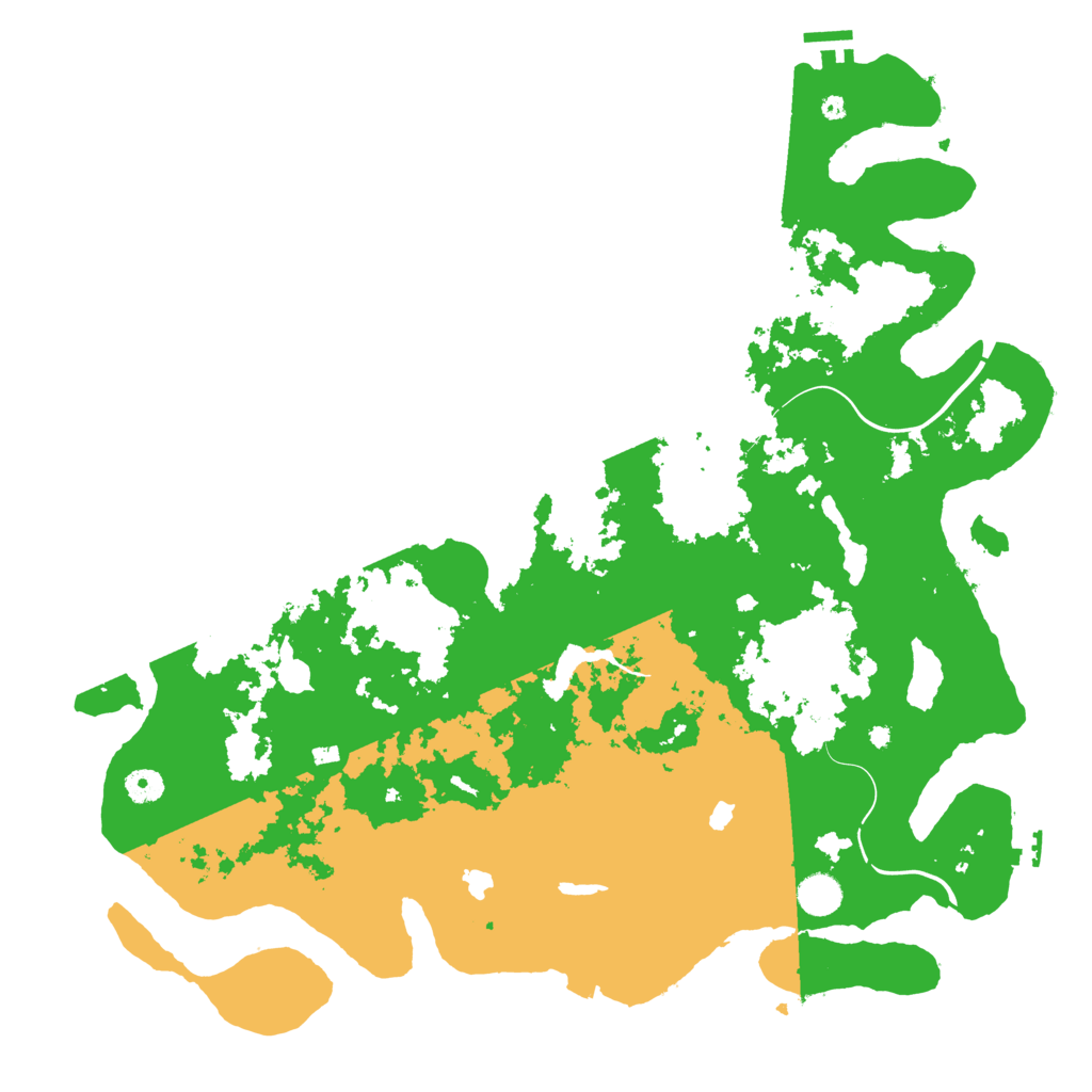 Biome Rust Map: Procedural Map, Size: 4500, Seed: 1945351942