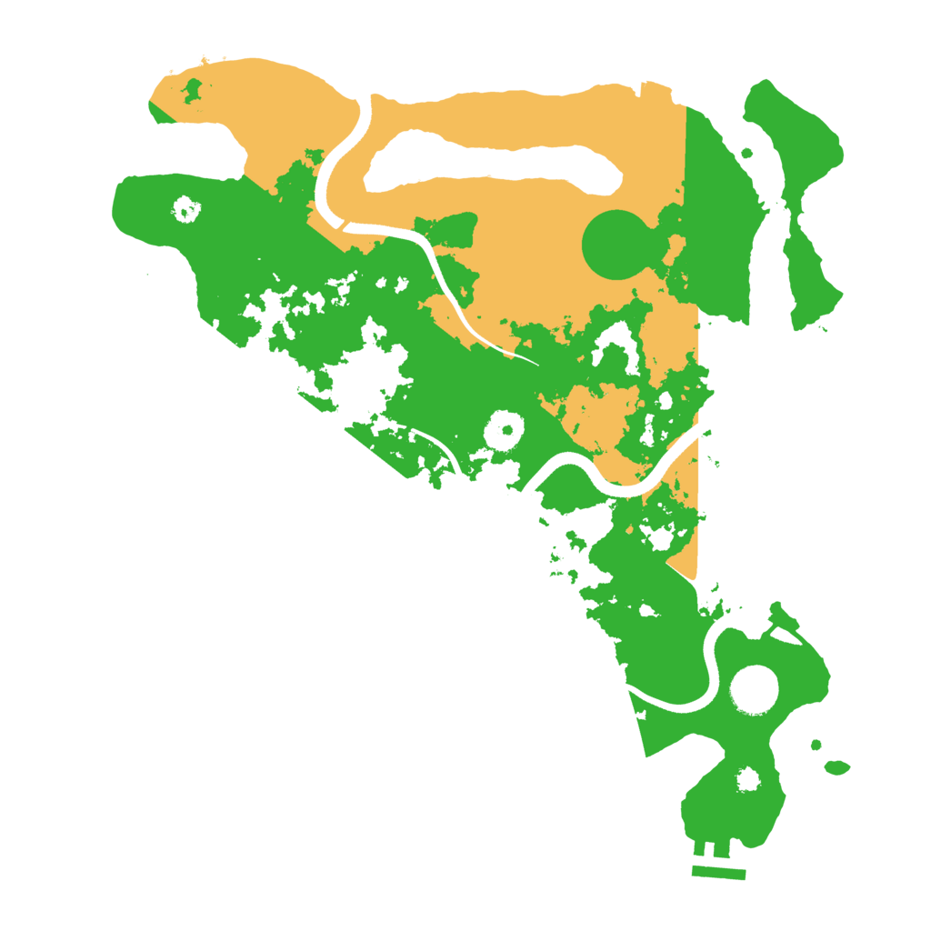 Biome Rust Map: Procedural Map, Size: 3500, Seed: 663020282