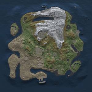 Thumbnail Rust Map: Procedural Map, Size: 3000, Seed: 534623478, 11 Monuments