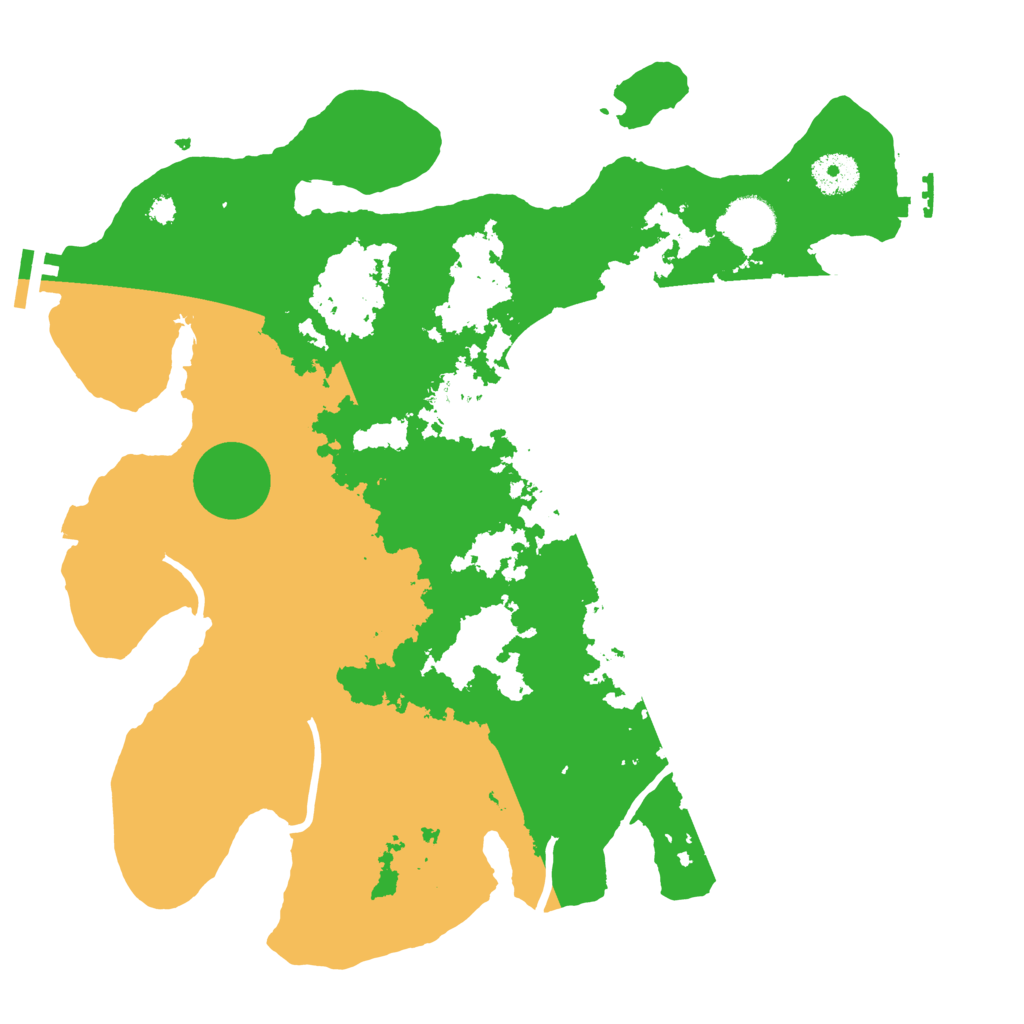 Biome Rust Map: Procedural Map, Size: 3500, Seed: 1627925326