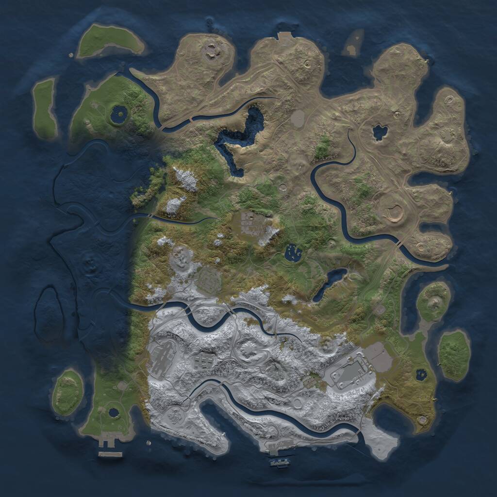 Rust Map: Procedural Map, Size: 4250, Seed: 20240609, 14 Monuments