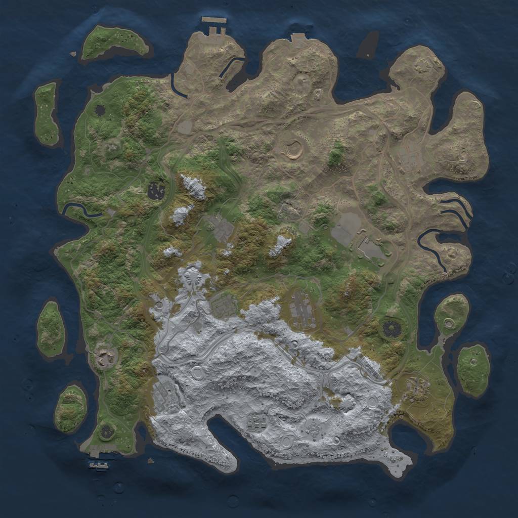 Rust Map: Procedural Map, Size: 4250, Seed: 20240609, 19 Monuments