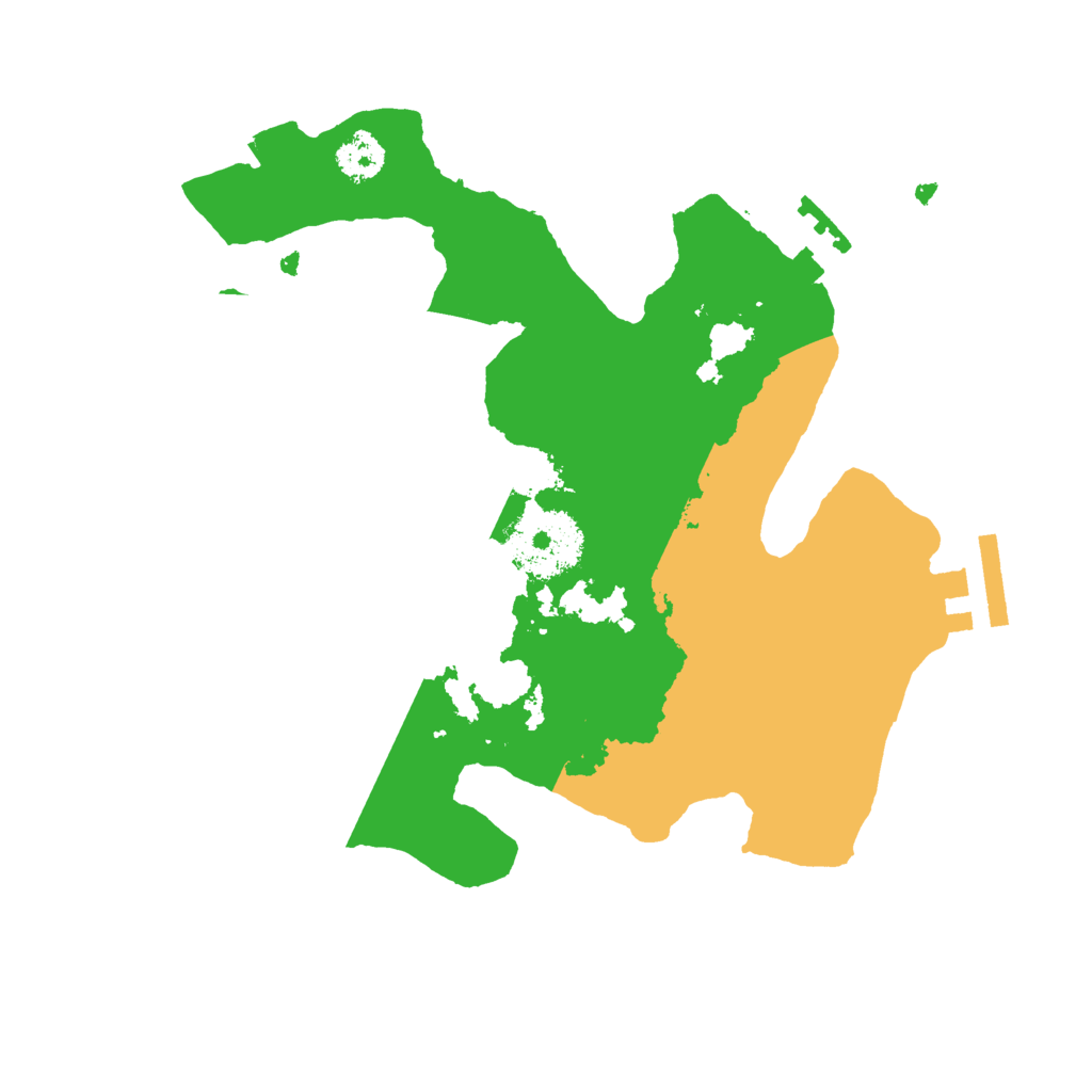 Biome Rust Map: Procedural Map, Size: 2400, Seed: 1943090685