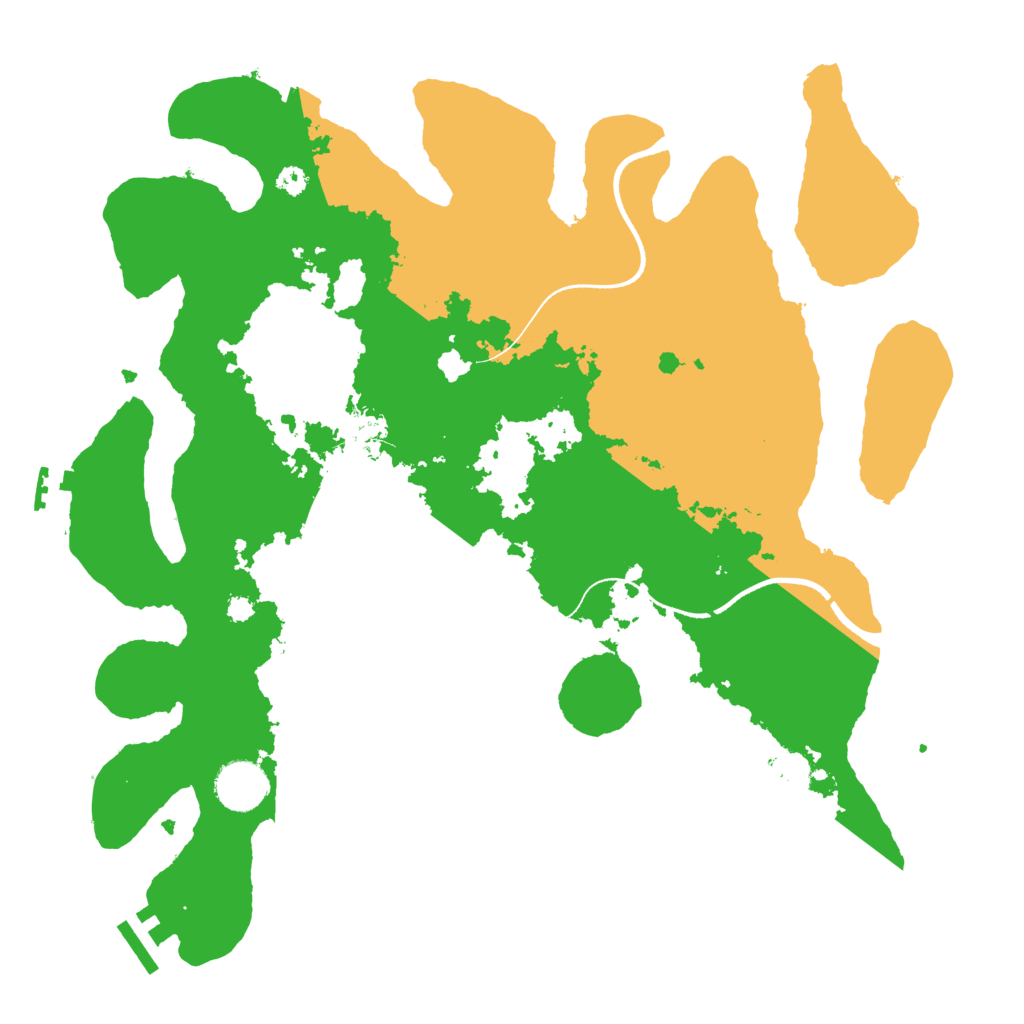 Biome Rust Map: Procedural Map, Size: 3529, Seed: 8675309