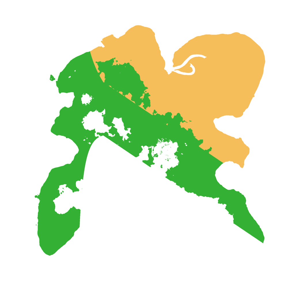 Biome Rust Map: Procedural Map, Size: 2500, Seed: 400577379