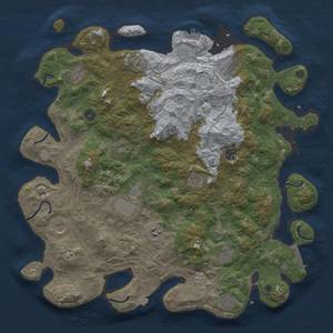 Thumbnail Rust Map: Procedural Map, Size: 4500, Seed: 12374, 19 Monuments