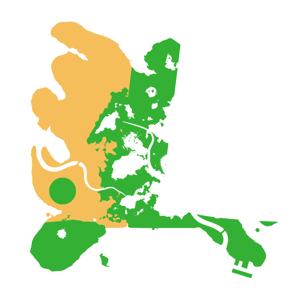 Biome Rust Map: Procedural Map, Size: 3000, Seed: 4219
