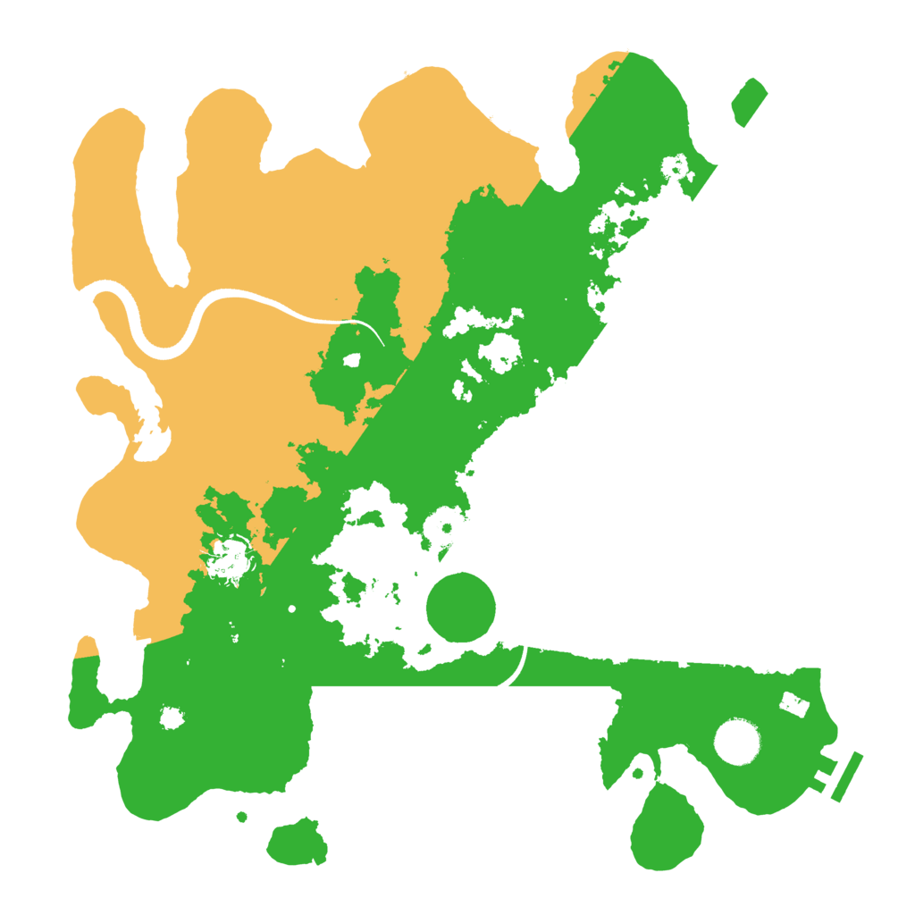 Biome Rust Map: Procedural Map, Size: 3500, Seed: 740078453